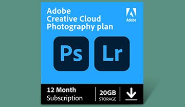 $92.99 Adobe Creative Cloud Photography Plan 20GB [Digital]