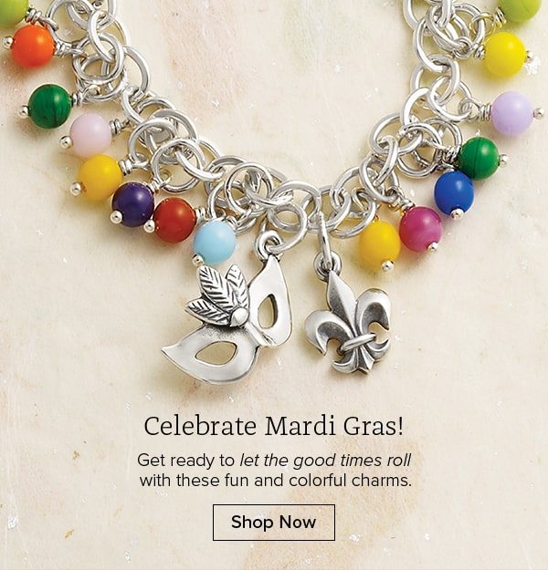 Celebrate Mardi Gras! Get ready to let the good times roll with these fun and colorful charms. Shop Now