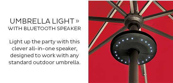 Umbrella Light with Bluetooth Speaker