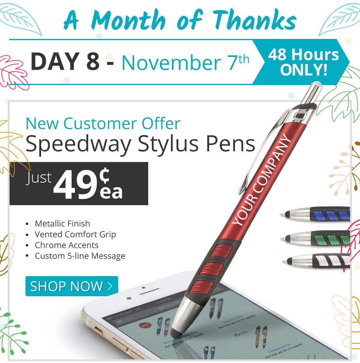 Speedway Stylus Pens for only 49¢ each!