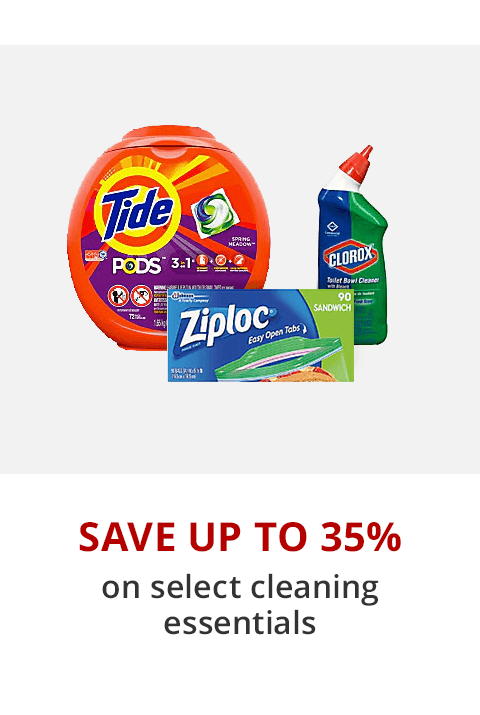 Save up to 35% select cleaning essentials