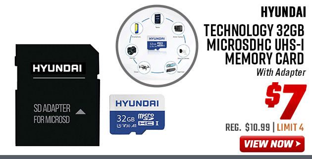 Hyundai Technology 32GB microSDHC UHS-I Memory Card 