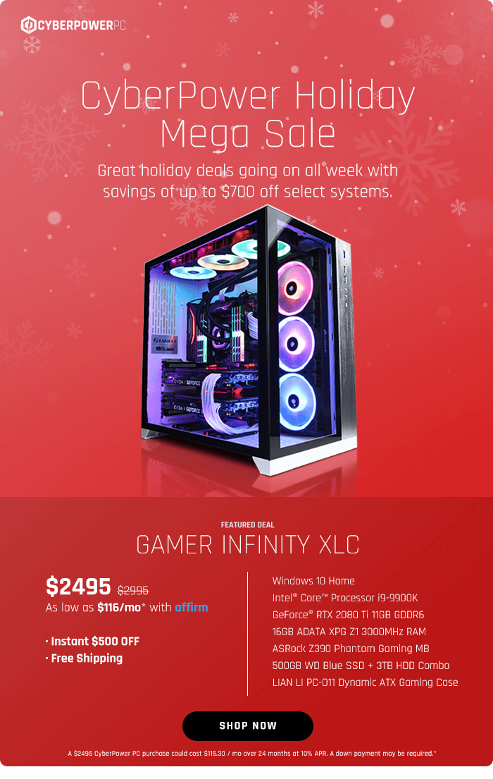 cyberpowerpc christmas sale