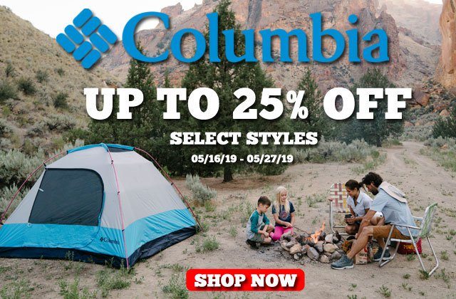 Columbia UP TO 25% OFF - SELECT STYLES