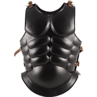 Black Steel Muscle Cuirass