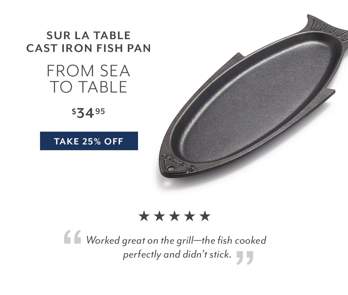 Cast Iron Fish Pan