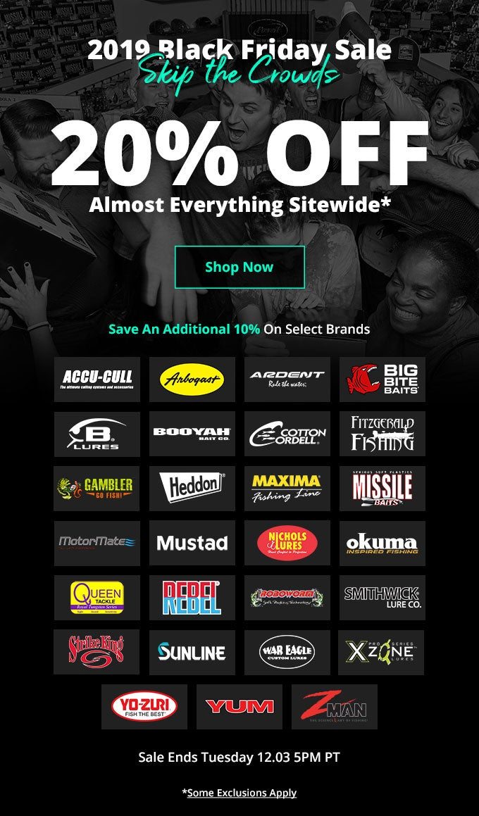 20 Off 2019 Black Friday Sale Tackle Warehouse Email Archive