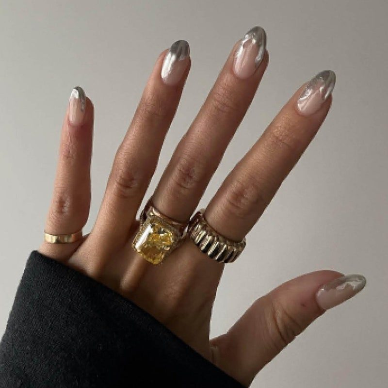 Silver tip nails