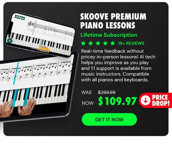 Skoove Premium Piano Lessons: Lifetime Subscription