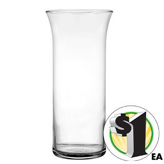 9" Vases with Flared Rims