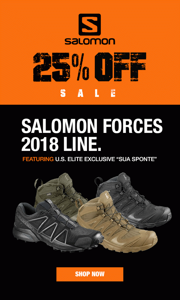 25% off salomon forces starts now