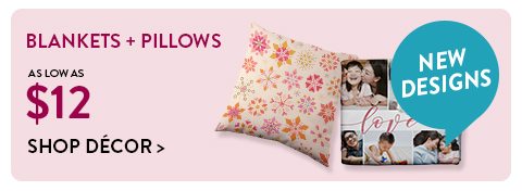 BLANKETS + PILLOWS AS LOW AS $12 | Shop Decor
