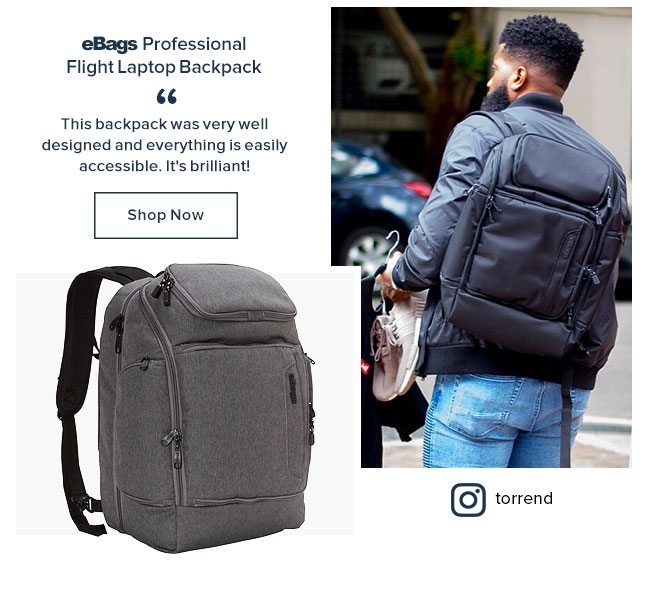 professional flight laptop backpack