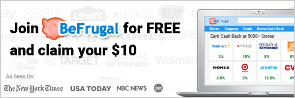 JOIN BEFRUGAL FOR FREE AND CLAIM YOUR $10!