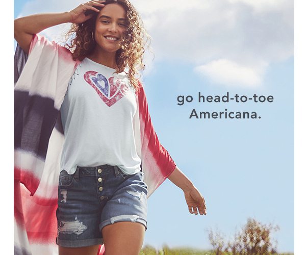 Go head-to-toe Americana.