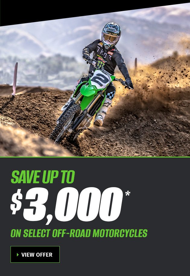 Save Up To $3,000 On Select Off-Road Motorcycles