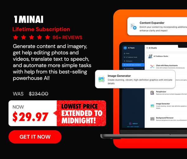 1minAI: Lifetime Subscription