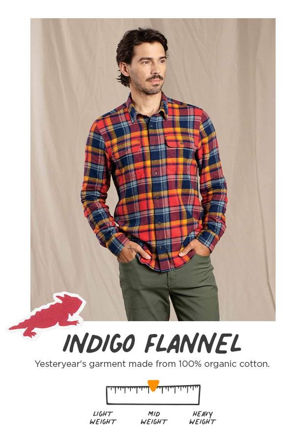 Indigo Flannel Shirt