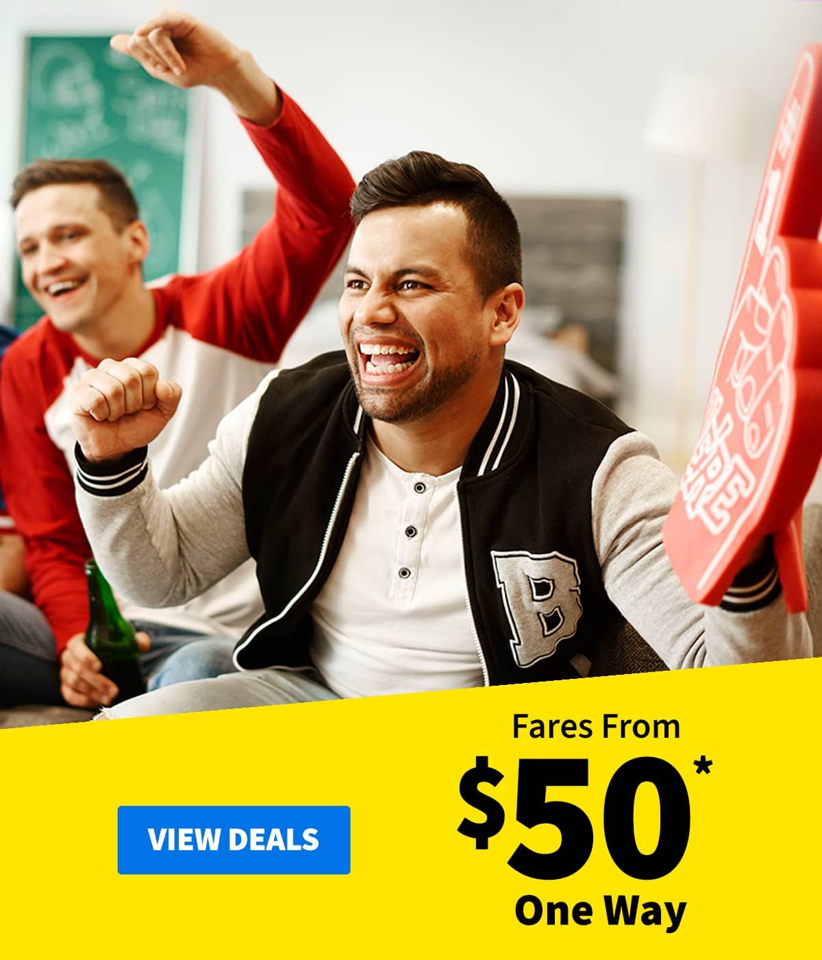 Fares From $50* One Way