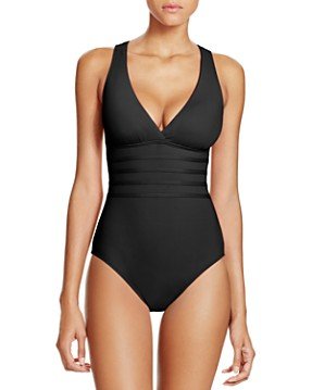 La Blanca Multistrap Cross Back Maillot One Piece Swimsuit