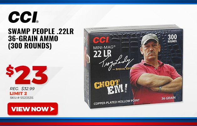 CCI Swamp People .22LR 36-Grain Ammo