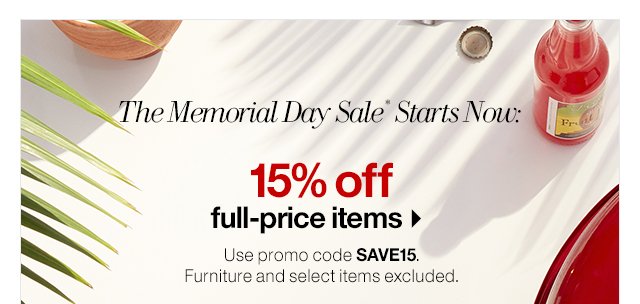 15% off Full Price