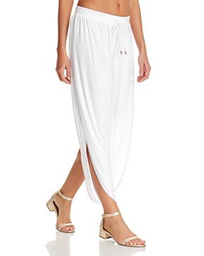 Laundry by Shelli Segal Solid Draped Swim Cover-Up Pants