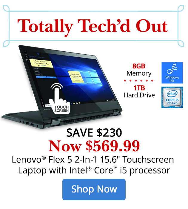 Save $230 on Lenovo Flex. Shop Now