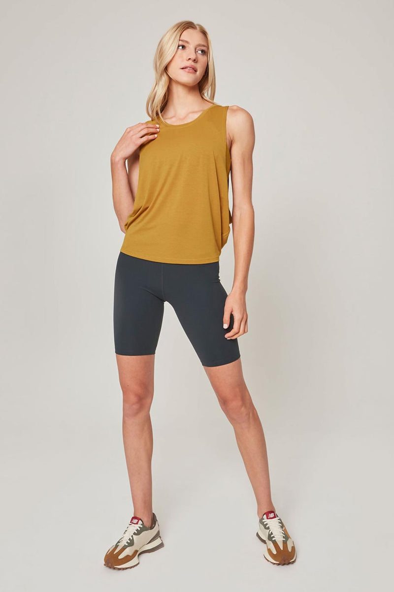 Dynamic Recycled Polyester Dropped Arm Hole Stink-Free Tank Top