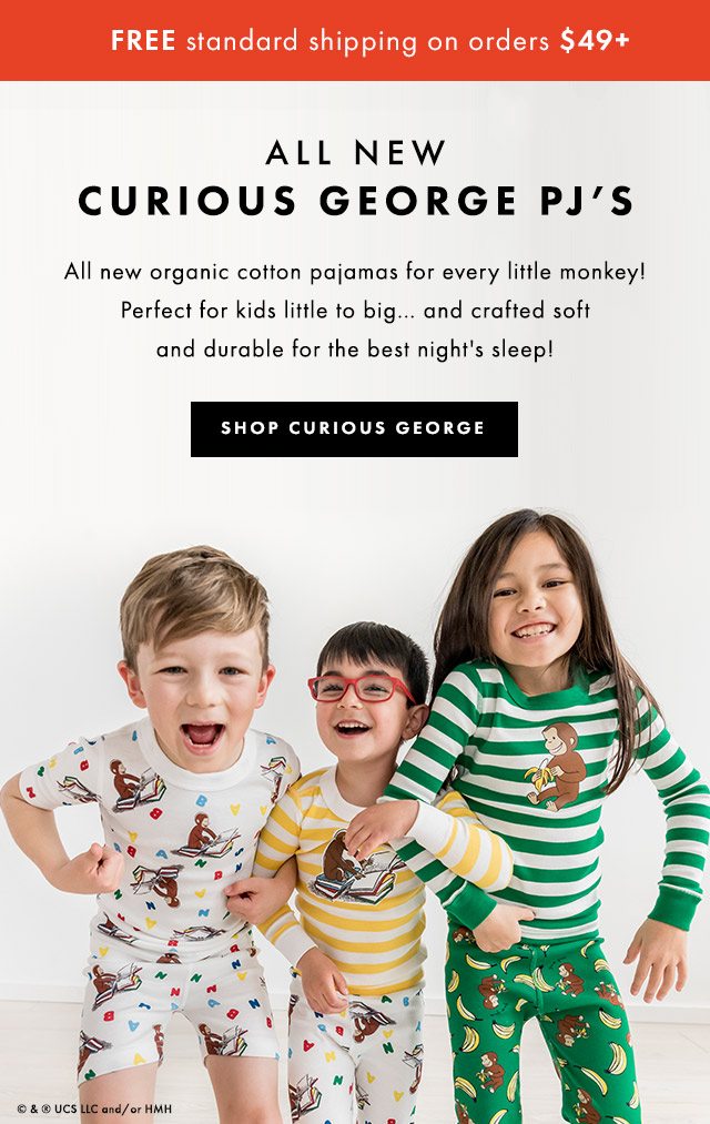 All new Curious George pjs