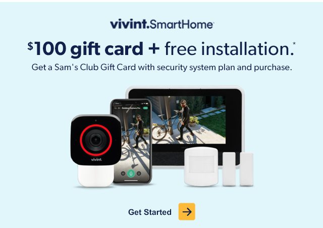 vivint home security sam's club