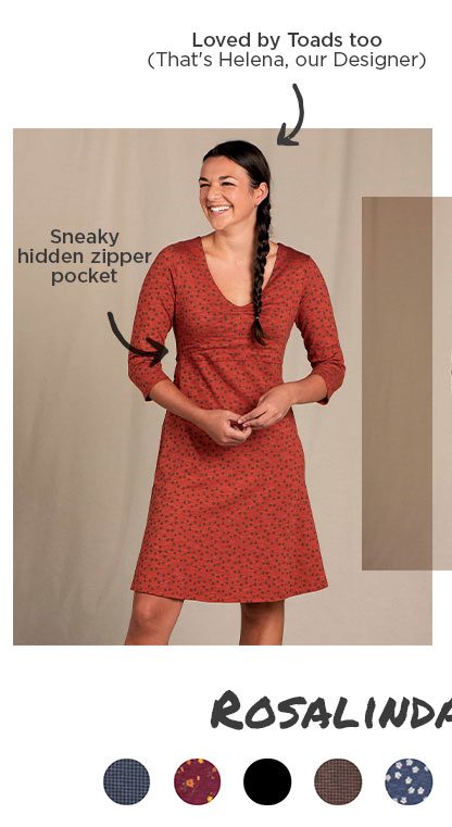 Rosalinda Dress - Auburn Daisy Chain Print