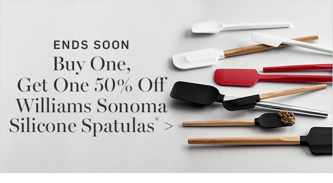 Buy One, Get One 50% Off Williams Sonoma Silicone Spatulas* 