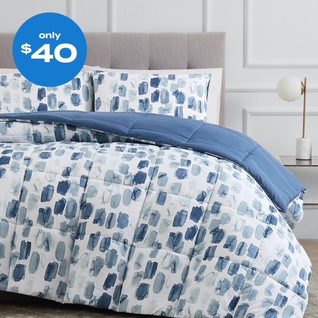 only $40 | 3pc reversible comforter set