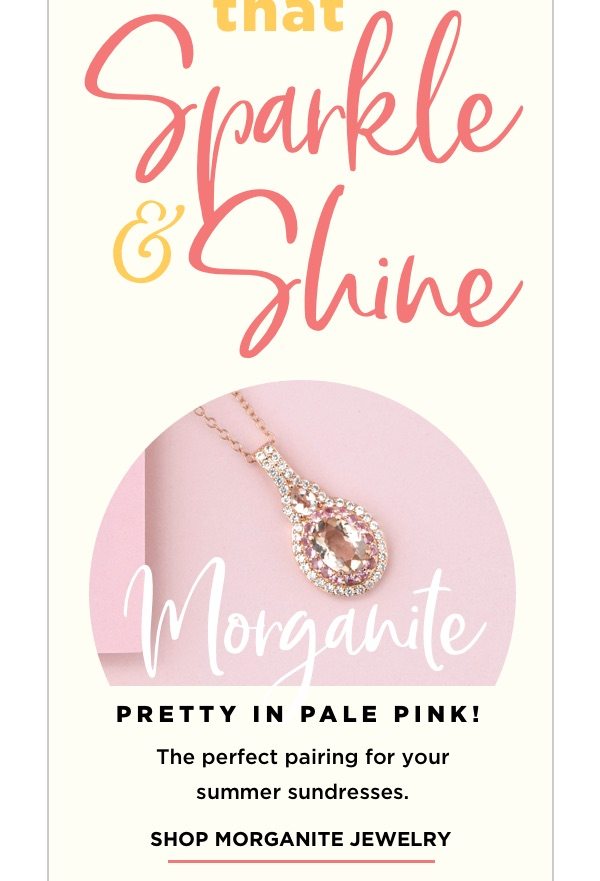 Shop the pretty pink shades of morganite