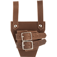 Leather Broadsword Frog - Brown