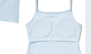 PDP17 - KIDS AIRISM COTTON BLEND BRA TOP CAMISOLE