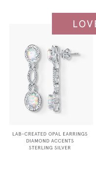 Lab-Created Opal Earrings