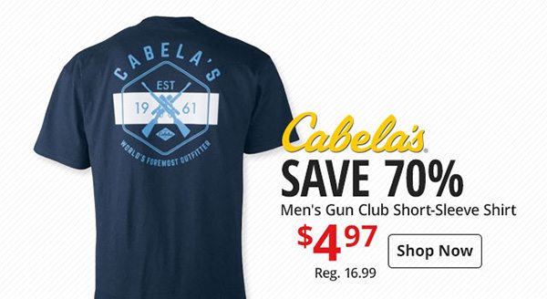Cabela's Men's Gun Club Short-Sleeve Tee Shirt
