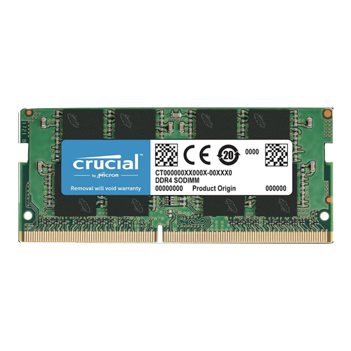 Crucial 32GB DDR4-3200 PC4-25600 CL22 Single Channel Memory Module