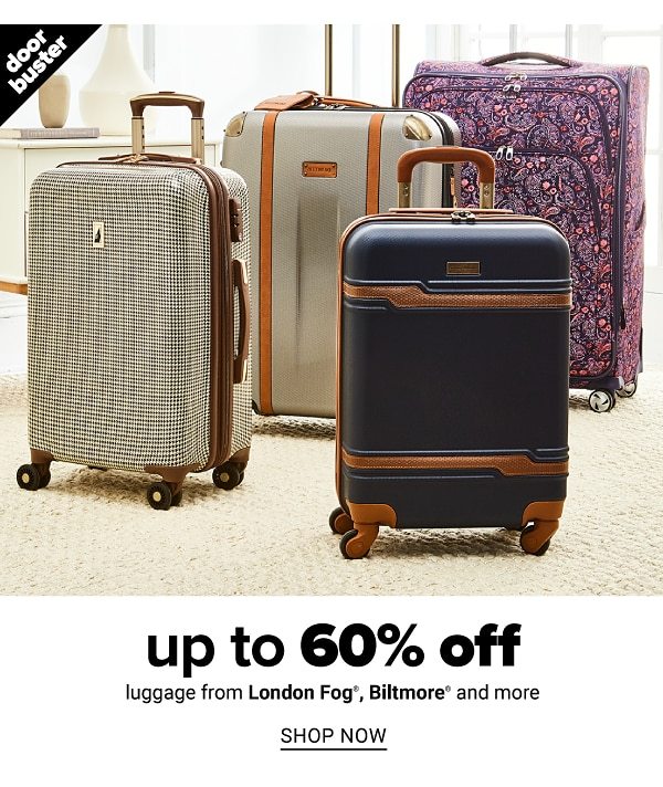 Up to 60% off select Luggage - Shop Now