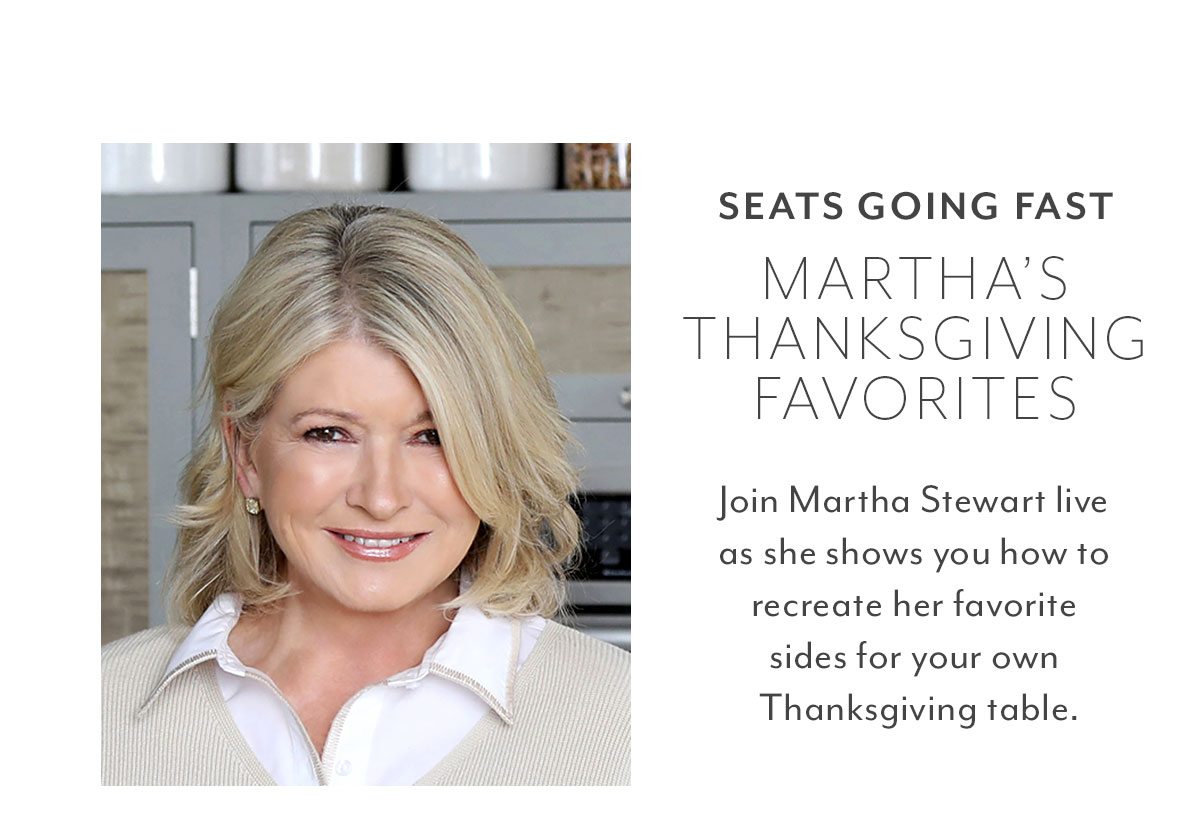 Online Martha Stewart's Thanksgiving Sides And Dessert (ET)