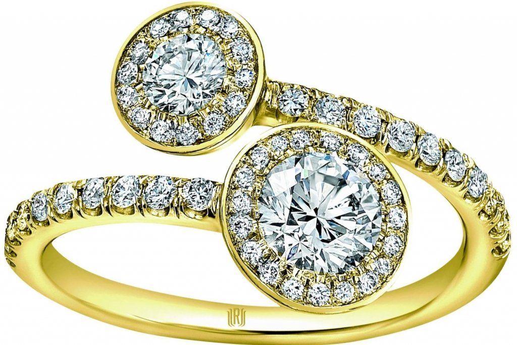 double stone engagement rings