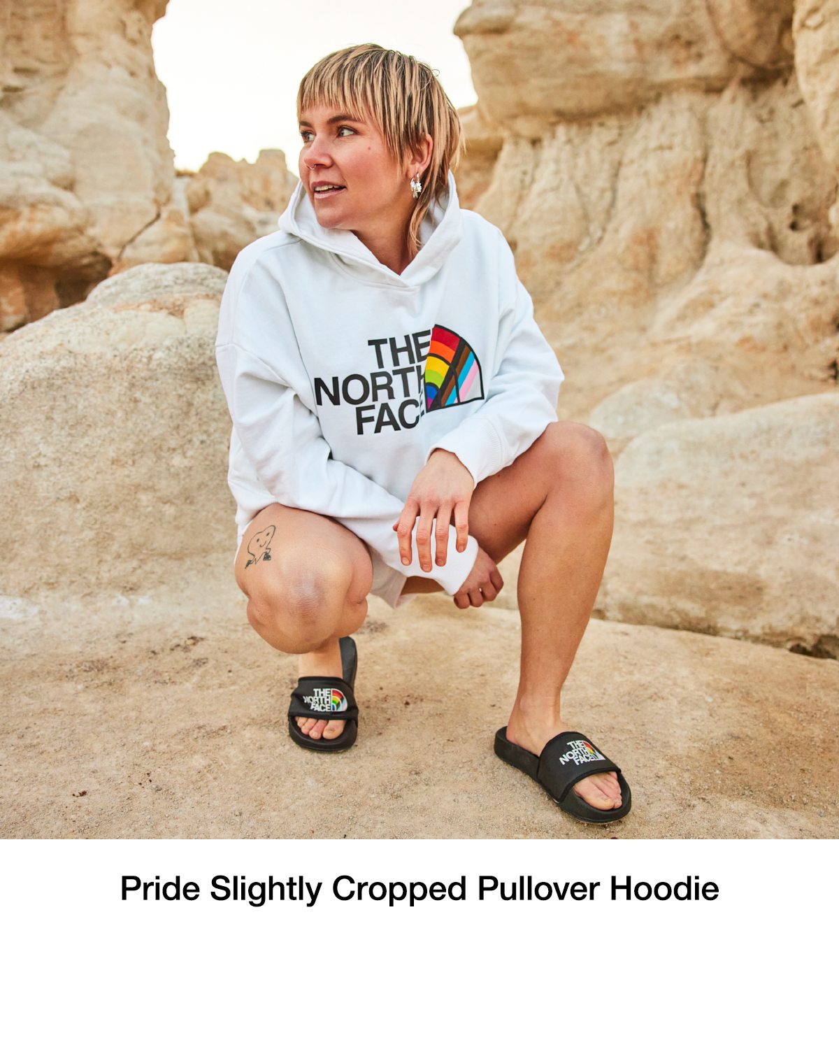 Slightly Cropped Pride Pullover Hoodie