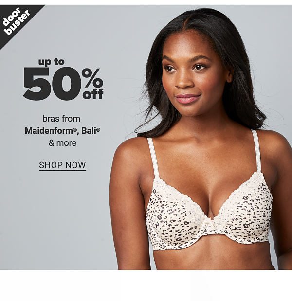 up to 50% off bras from Bali, Maidenform and more - Shop Now