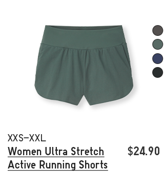 PDP8 - WOMEN ULTRA STRETCH ACTIVE RUNNING SHORTS