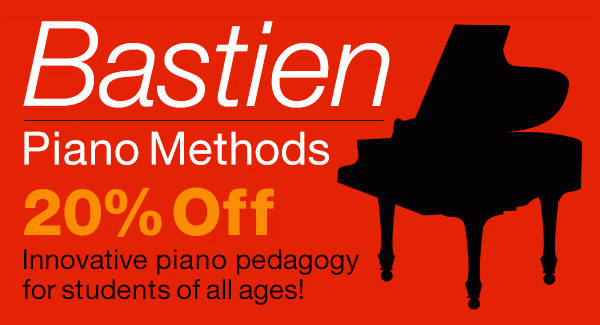 20% off Bastien Piano Methods Sale