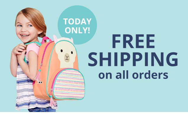 Today only! Free shipping on all orders
