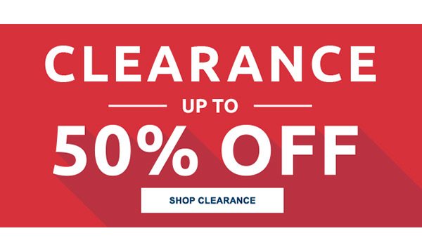 Clearance up to 50% off. Shop clearance.