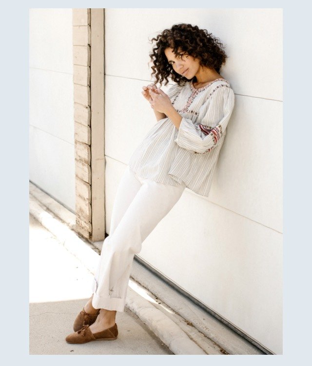 Your favorite flats pair with the super soft material for just the right amount of dressed up.